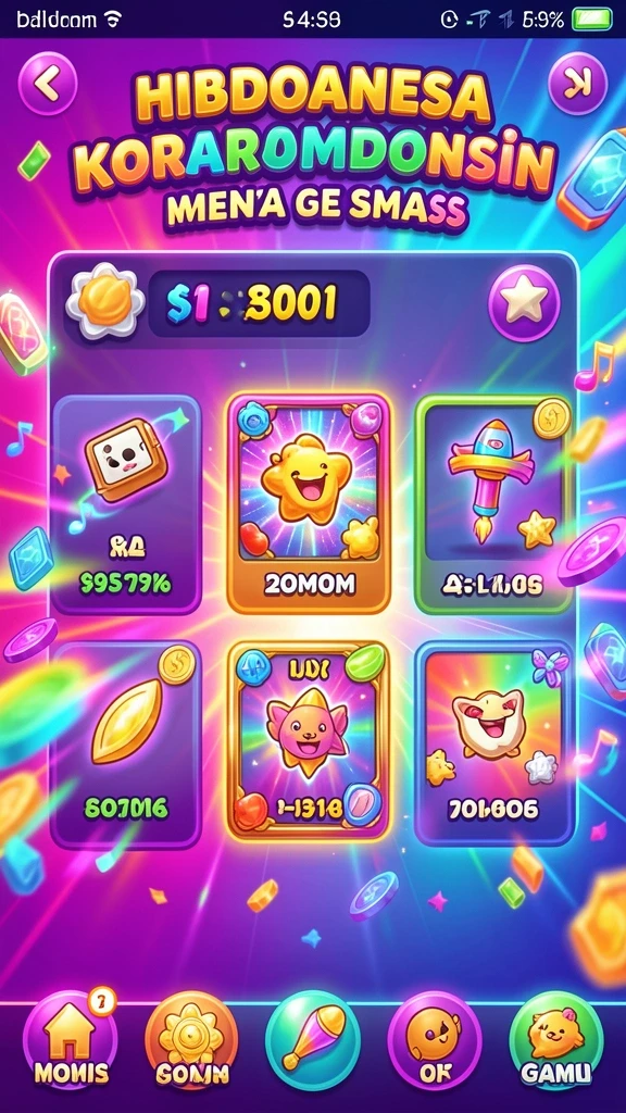 bos01 - Tampilan awal game yang menarik dan mudah dipahami.