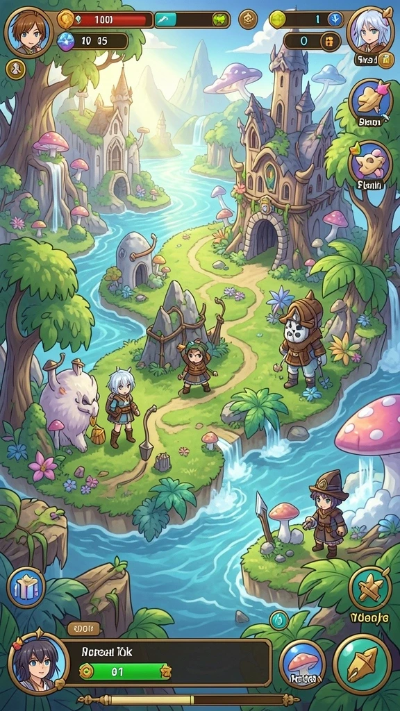 hptoto - Screenshot menunjukkan karakter dalam berbagai skin unik.