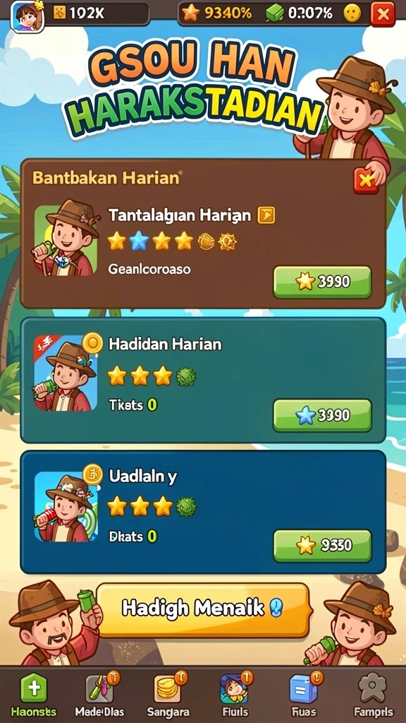 rajabotak - Karakter yang lucu dan ikonik dalam permainan.