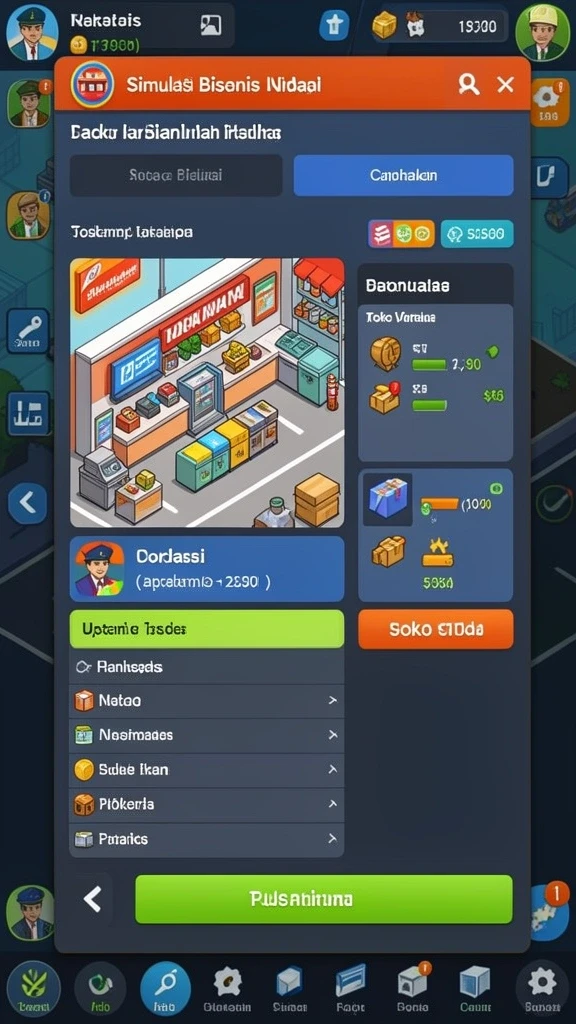 ratudewi - Screenshot memperlihatkan upgrade karakter dengan efek menarik.